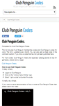 Mobile Screenshot of clubpenguin-codes.com