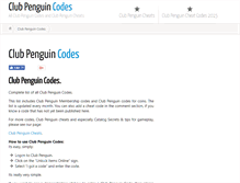 Tablet Screenshot of clubpenguin-codes.com